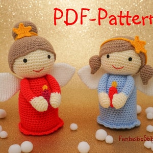 Häkelanleitung Weihnachtsengel Weihnachten Amigurumi Instant Download PDF 26 Seiten