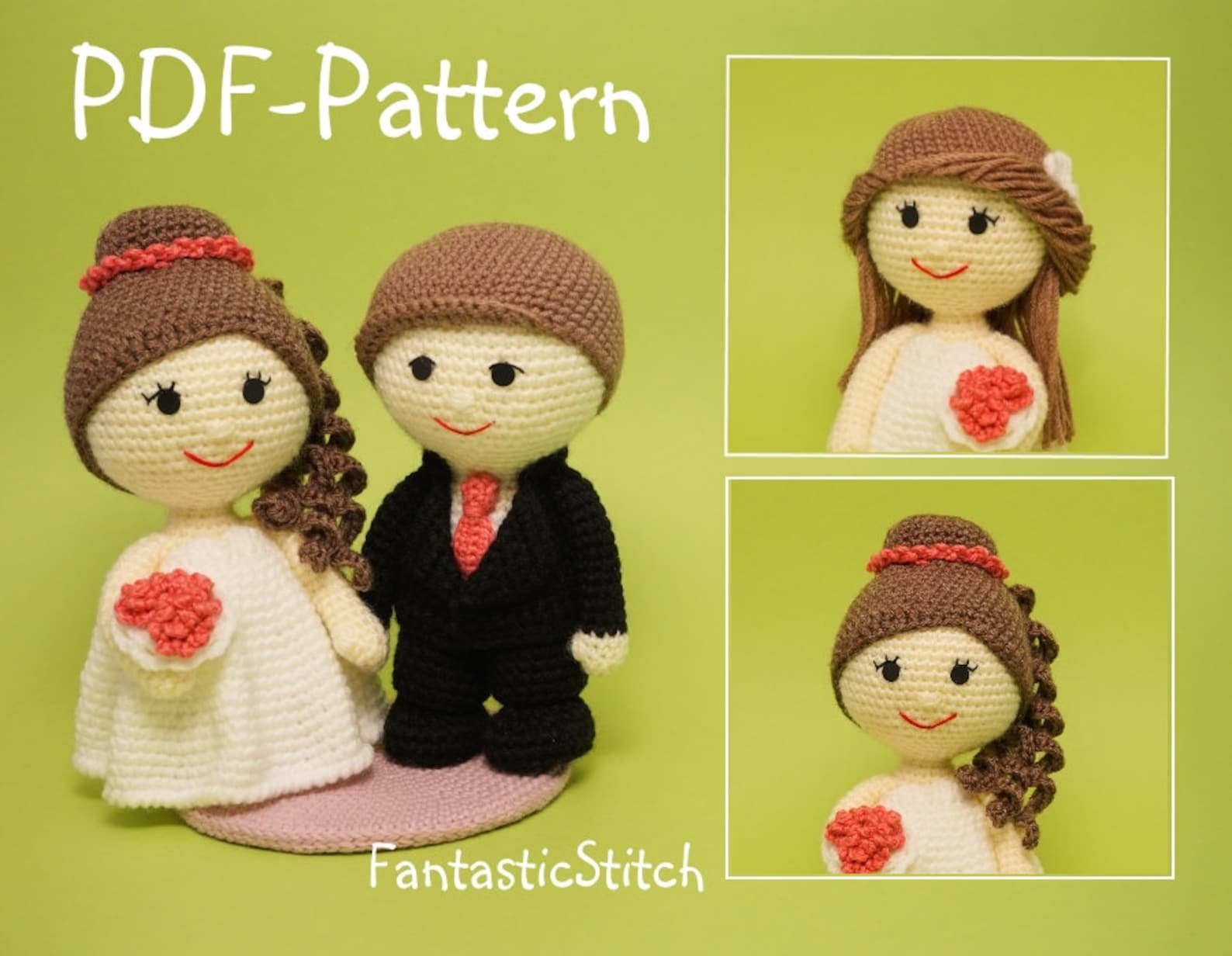 Жених и невеста амигуруми крючком схемы