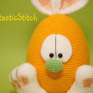 Crochet Pattern Easter Egg Bunny Hare Amigurumi Instant Download PDF 11 Pages image 2