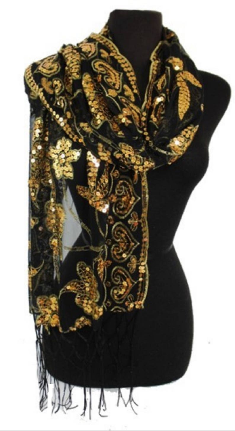 black shawls evening