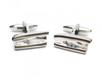 Gold Cufflinks Gifts For Him Valentines Day Wedding Birthday Husband Boyfriend Brother Dad Silver Black Office Cufflinks UK Seller