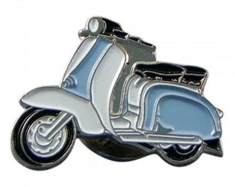 Metal Enamel Pin Badge Brooch Italian Scooter Lam Mod Biker England St Geor Flag