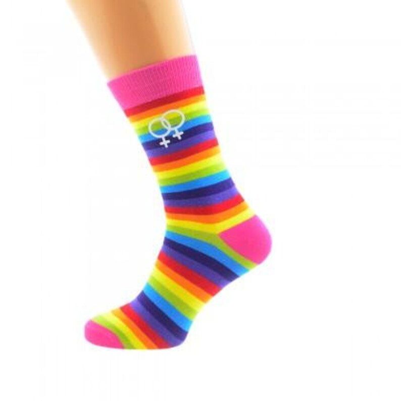 Same Sex Female Sign Ranbow Socks