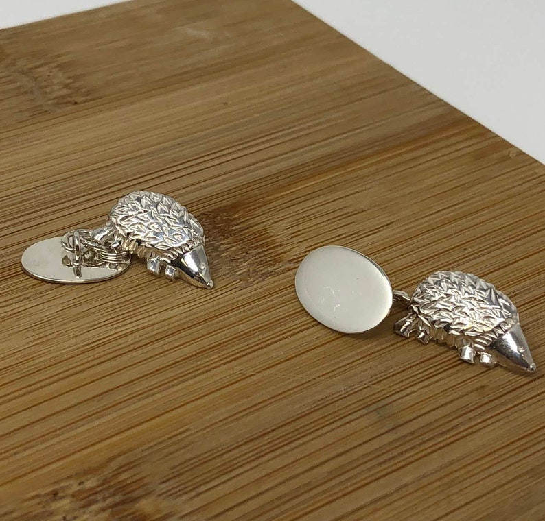 Sterling Silver Hedgehog Cufflinks