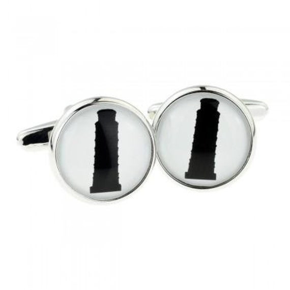 Tarot Tower Card Gold-tone Cufflinks Money Clip Engraved Gift Set
