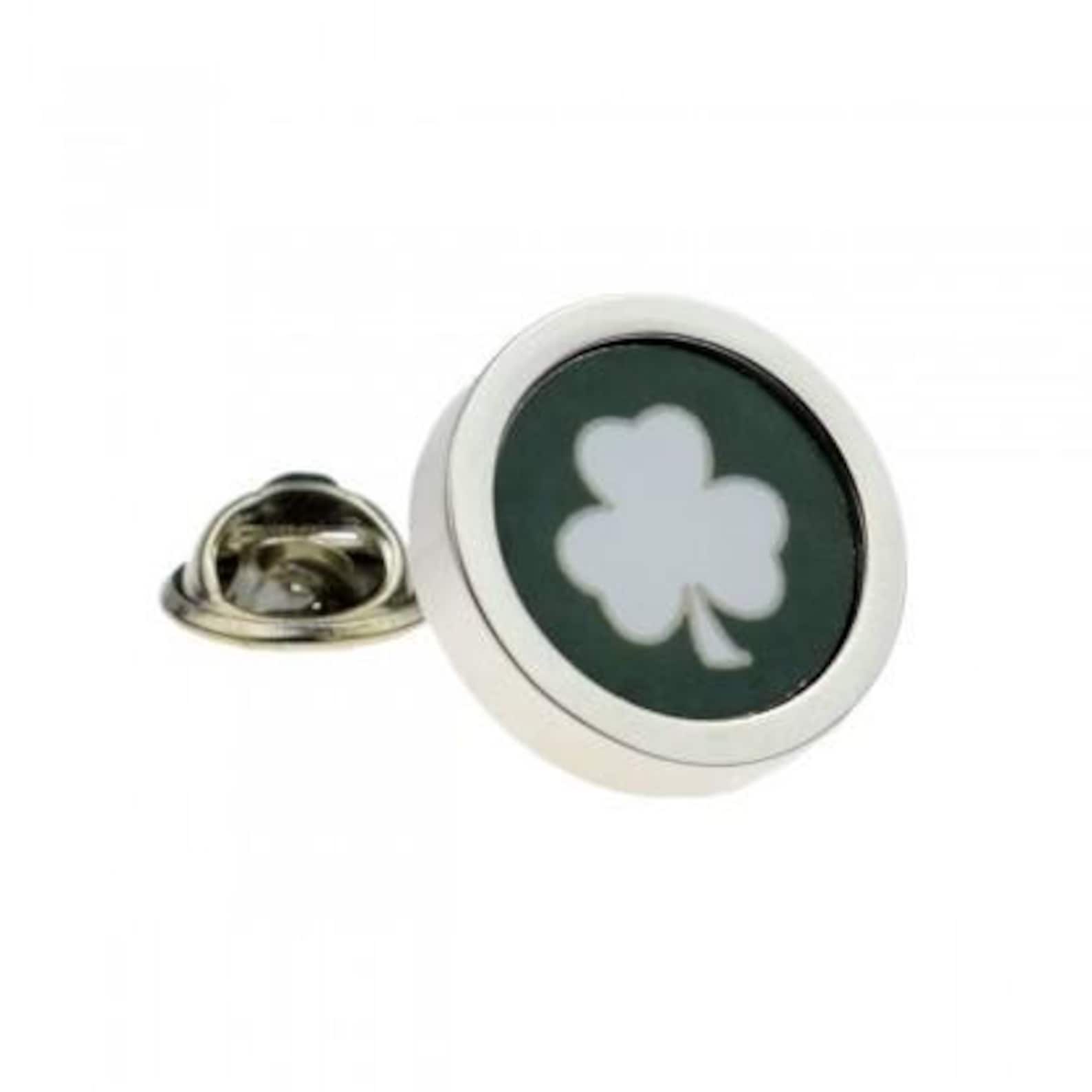 Irish Shamrock Lapel Pin / Badge Etsy