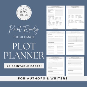 Novel Planner Kit, Ultimate Writer&#39;s Workbook, Digital/Printable, Organizational Tool for Authors & Storytelling Guide, Creative Toolkit