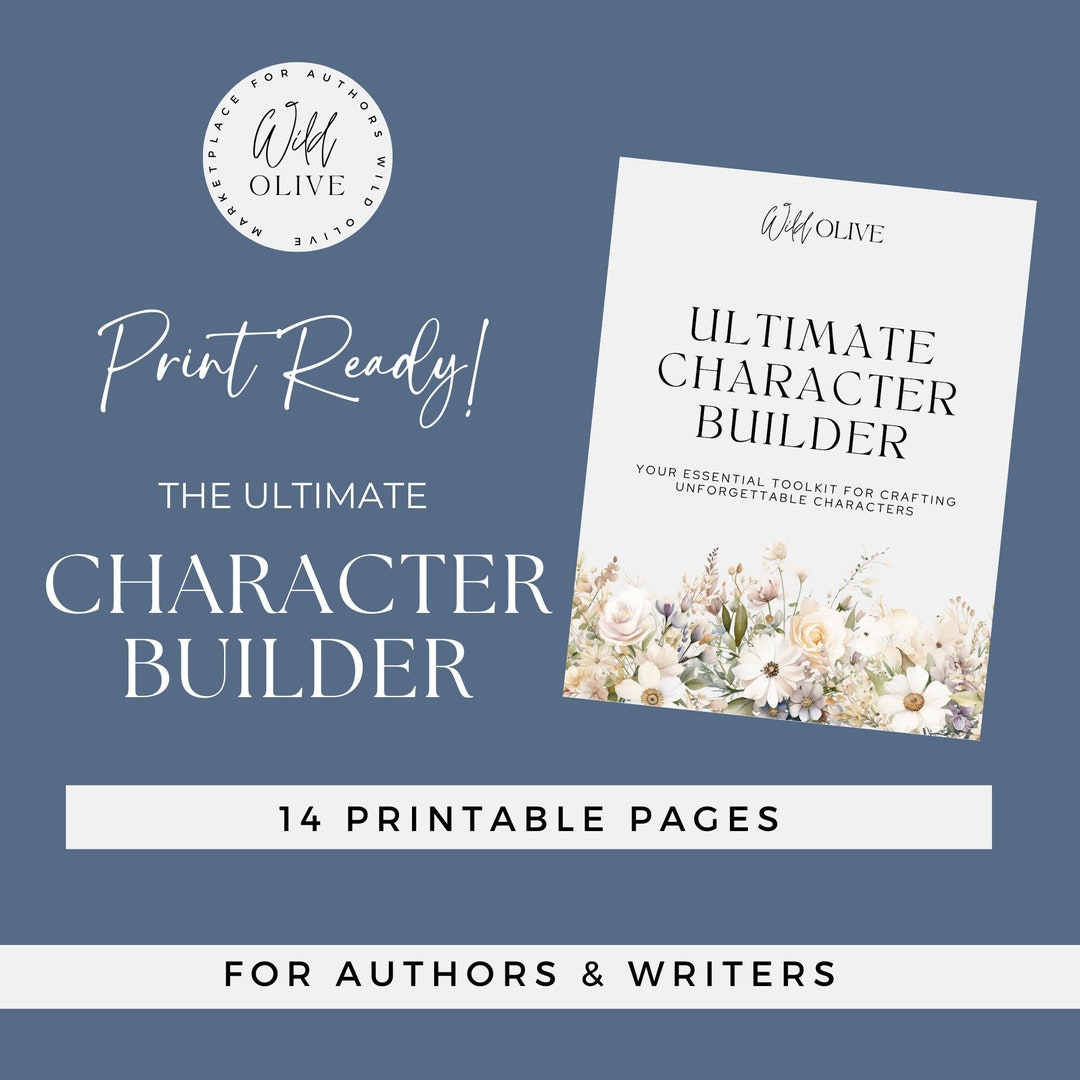 Character Creator Template.pdf Character Creation Toolkit, Comprehensive Author Worksheets, Novel ...