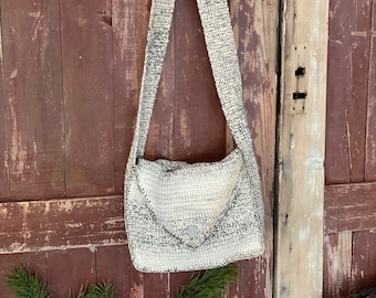 Crochet  Cross Body Bag / Eco Bag  / Everyday Hobo Bag / Handmade Boho Bag