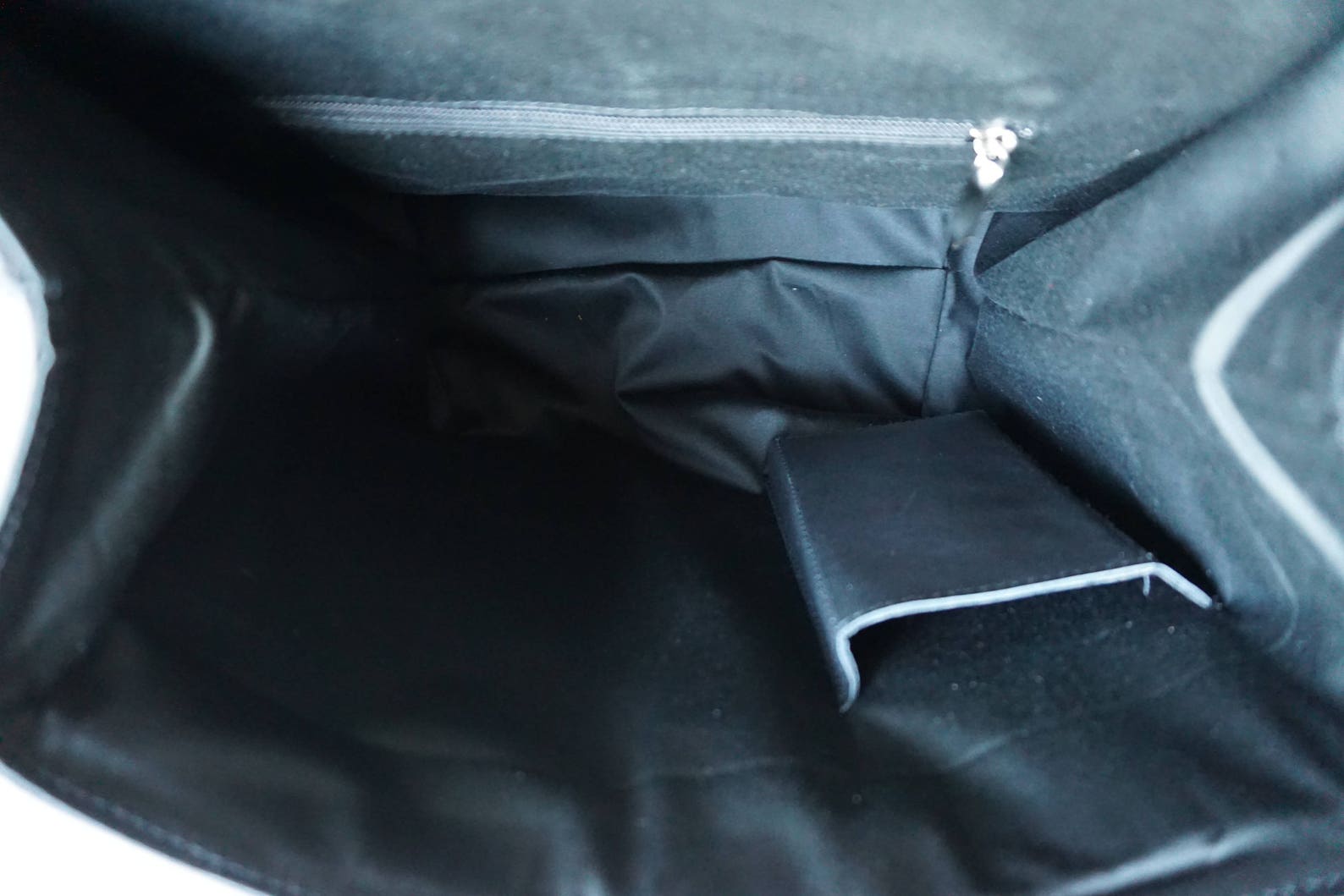 Simple Style Black Large Capacity Calf Leather Backpack Bag