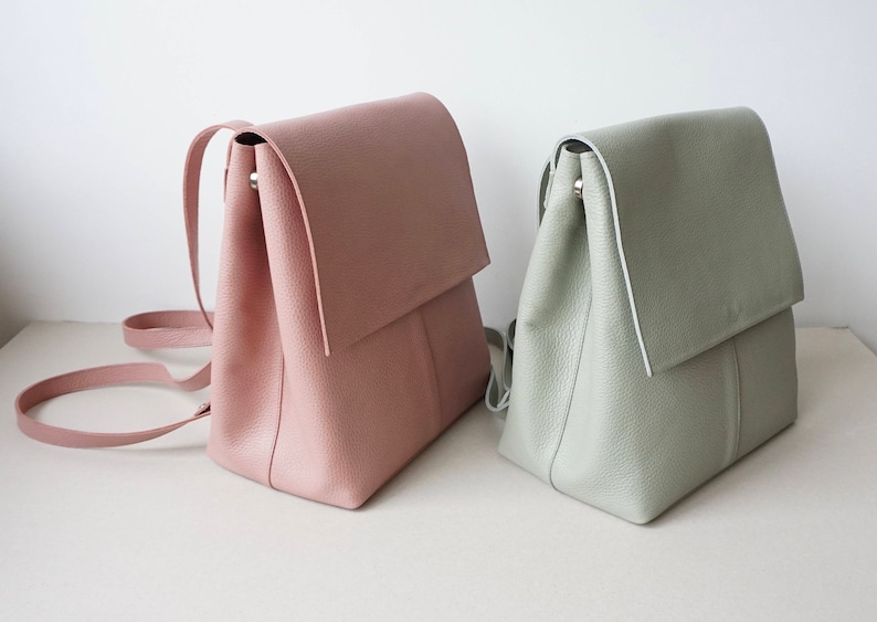 dusty pink backpack