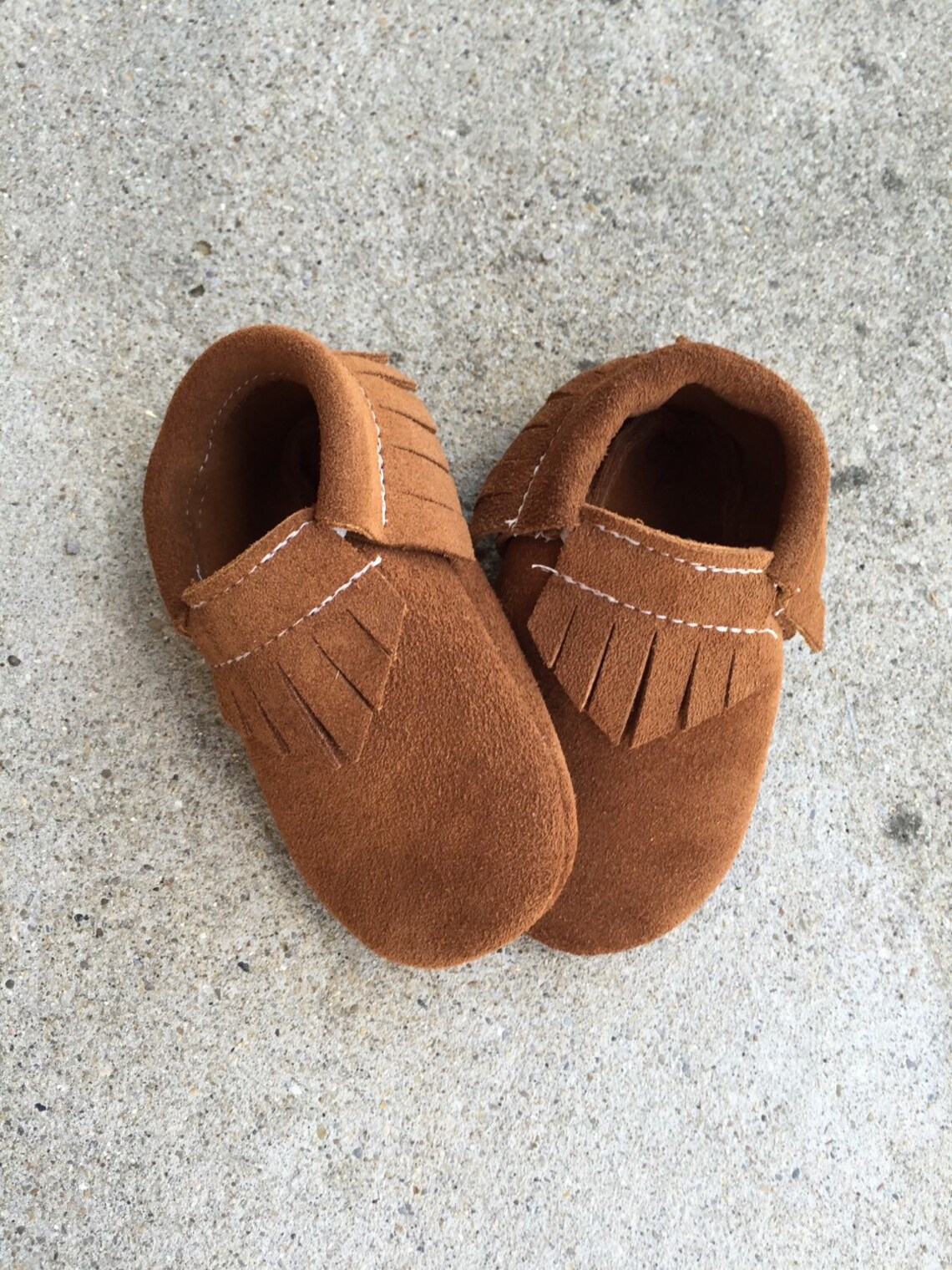 Brown Bear Suede Leather Baby Toddler Moccasins Moccs Etsy