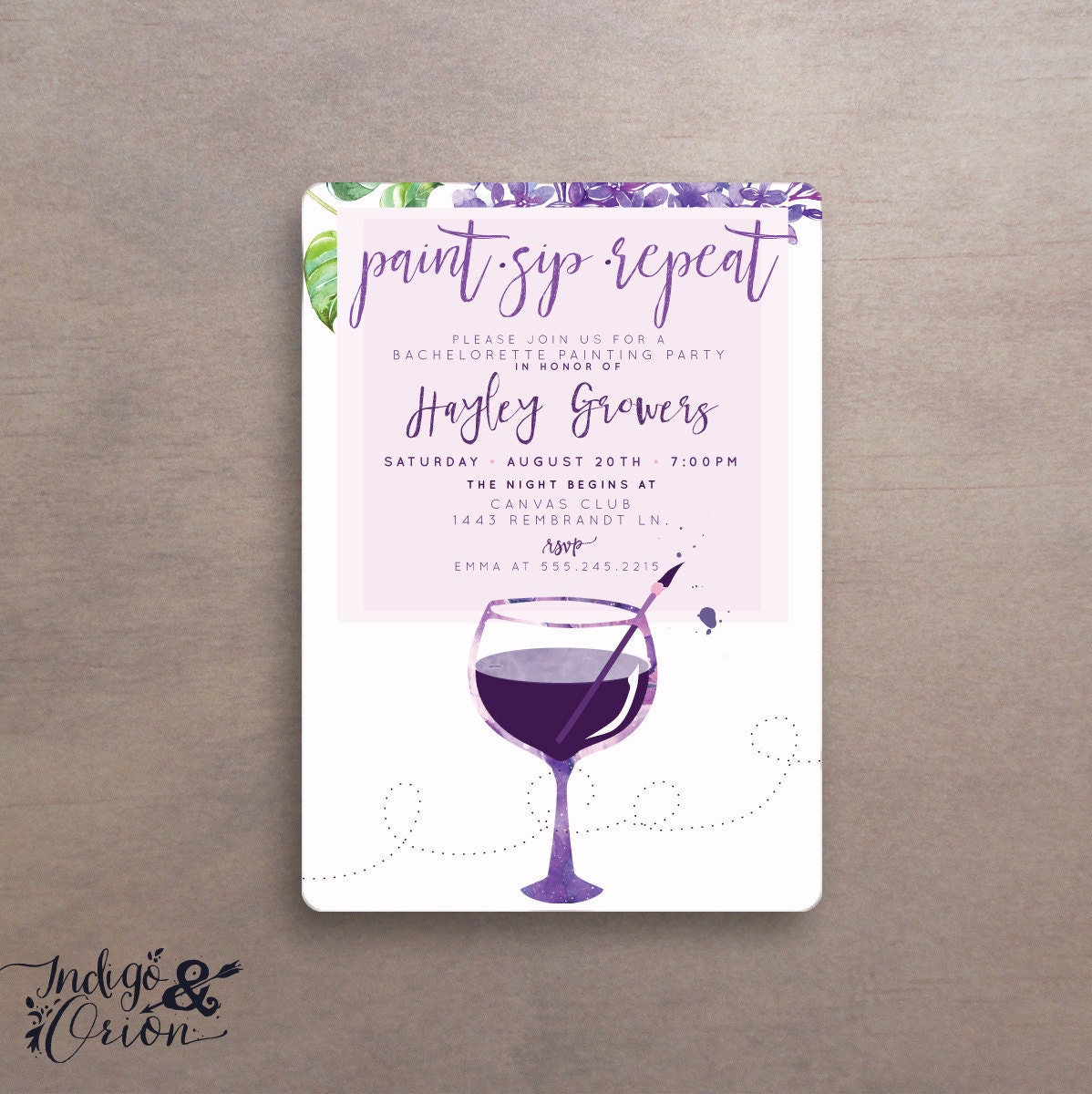 Painting With A Twist Birthday Party Invitations 7