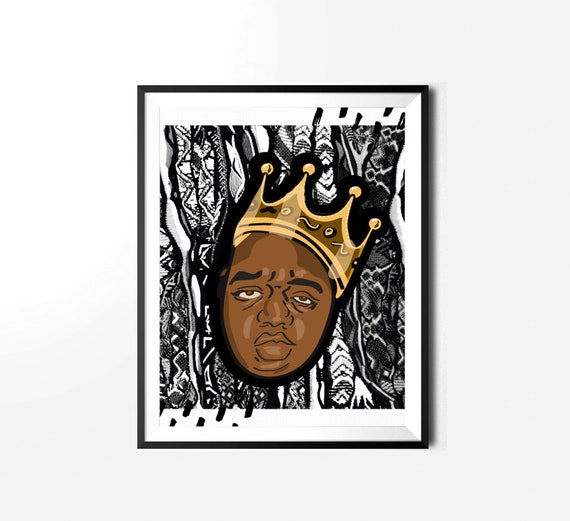 Notorious painting paper print 18x12