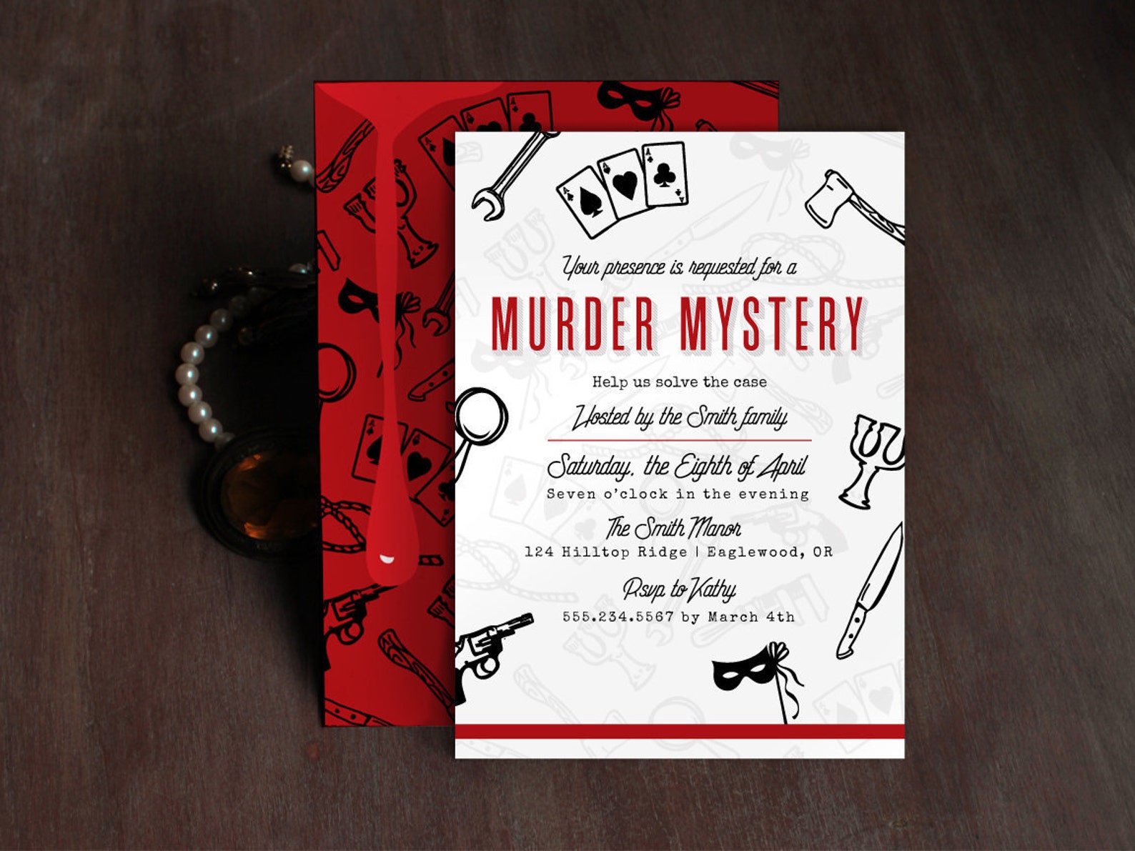 murder-mystery-party-invitation-mystery-dinner-party-etsy