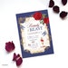 Beauty or Beast gender reveal invitation, he or she what will it be, belle, roses, custom, baby shower invitations, boy or girl, beast theme