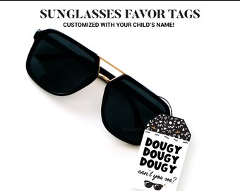 Notorious ONE Birthday Favor Tags: 90s Sunglasses Party (Printable)