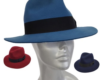 Vintage 1950s Mybro camel wool felt fedora hat with brown Vintage 1950s Mybro camel wool felt fedora hat with brown