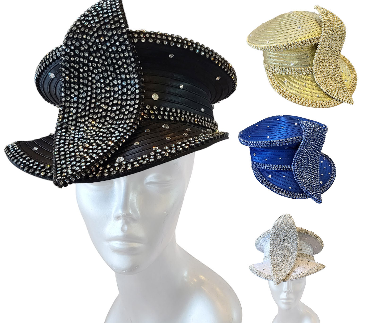 Kentucky Derby Hat With Rhinestone - Etsy display picture 1