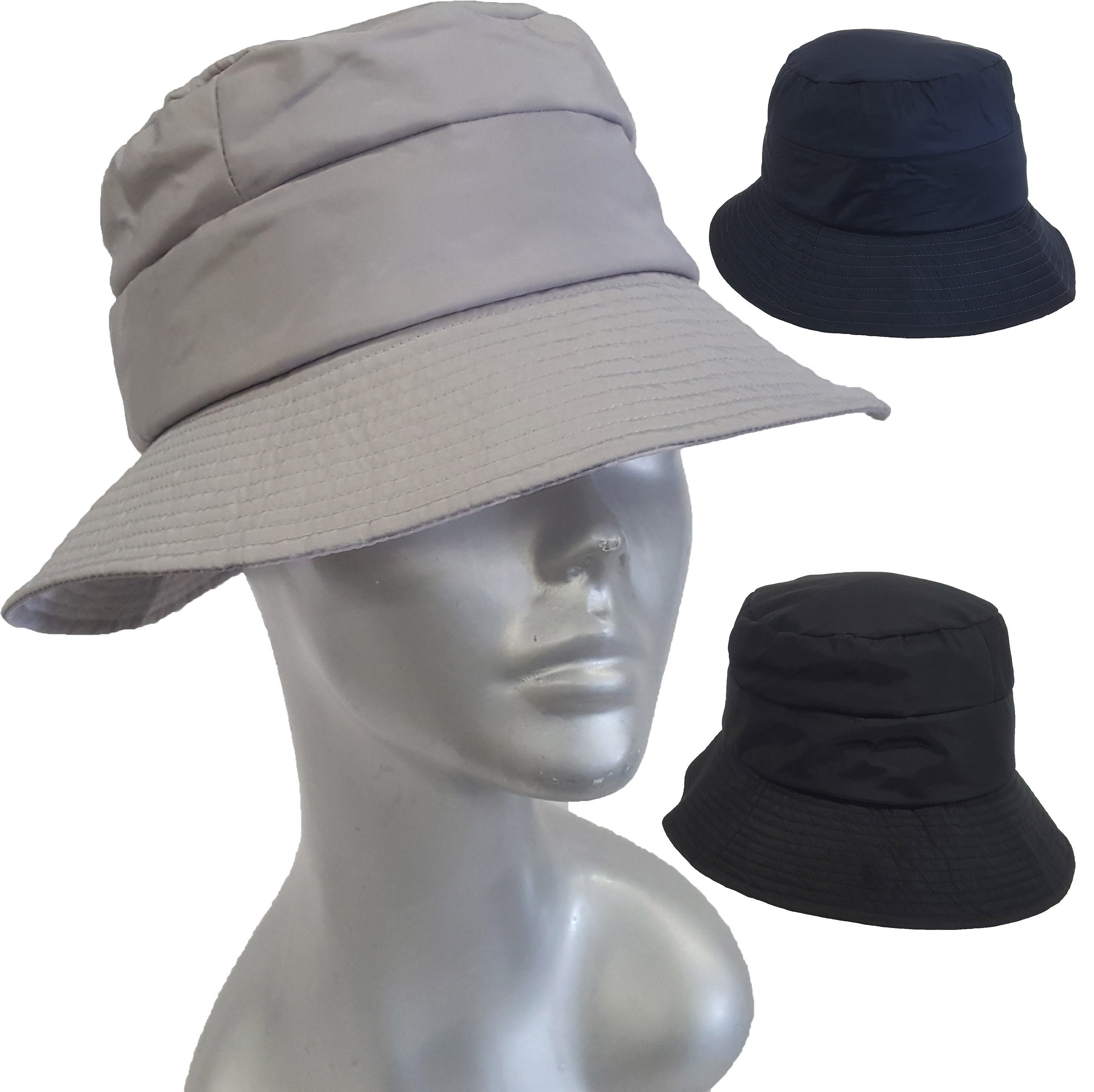 Women's Men's Water Resistant Packable Rain Bucket Hat Etsy Canada