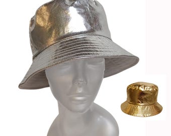 Water Resistant Packable Bucket Rain Hat - Unisex