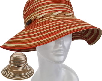 Women's Straw Poly Braid Floppy Wide Brim Summer Sun Hat  fedora