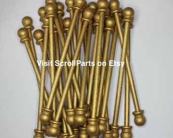 Gold DIY Mini Scroll Invitation Rods