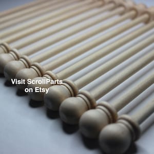 7&quot; Natural Wood DIY Scroll Invitation Rods