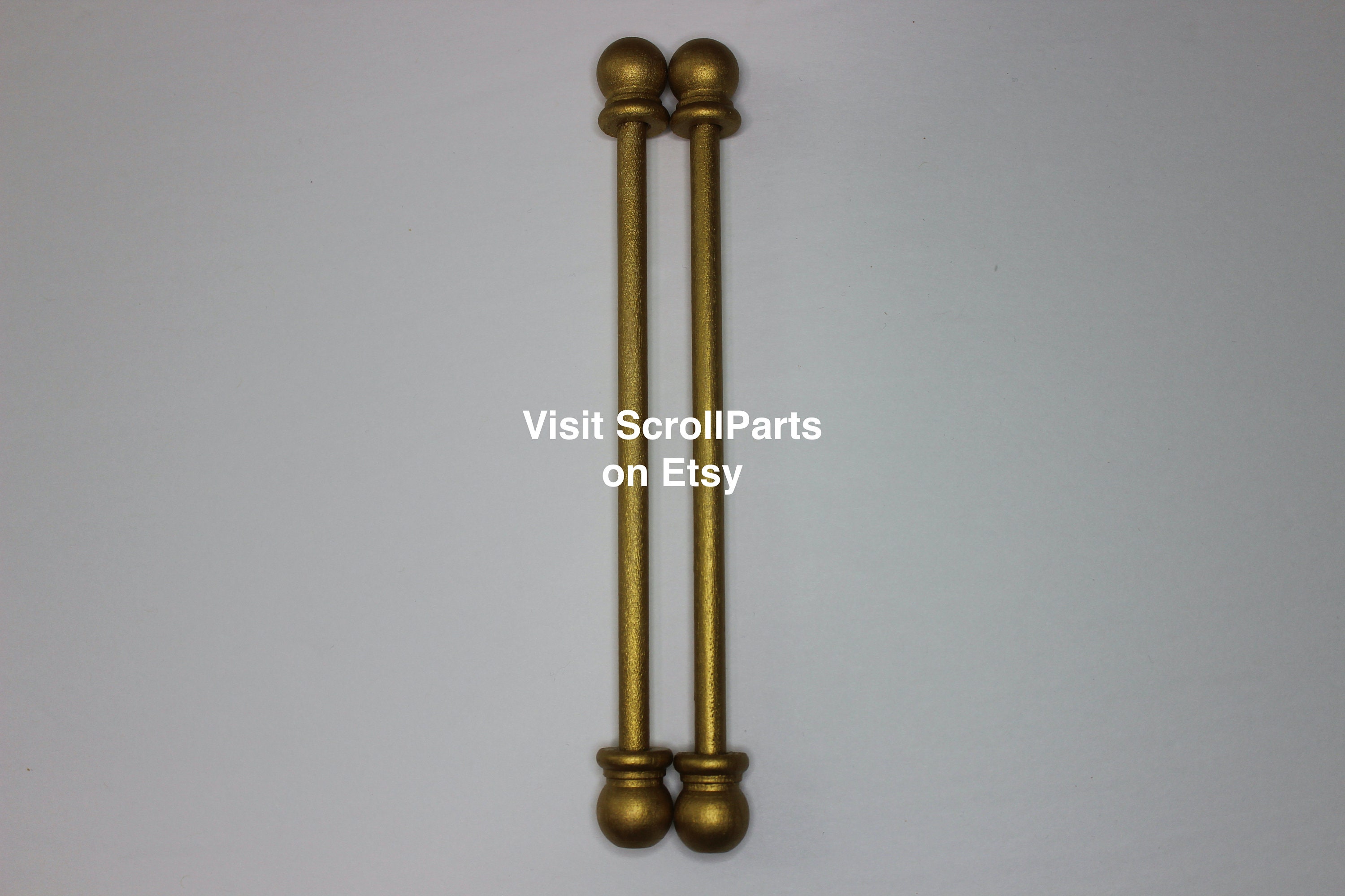 Scroll Handle Rods Gold Signature Scroll Invitation Rods - Etsy