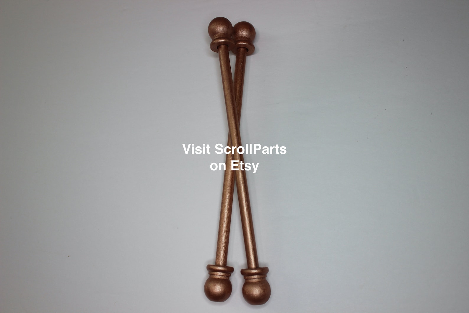 Scroll Handle Rods Rose Gold DIY Scroll Invitation Rods - Etsy