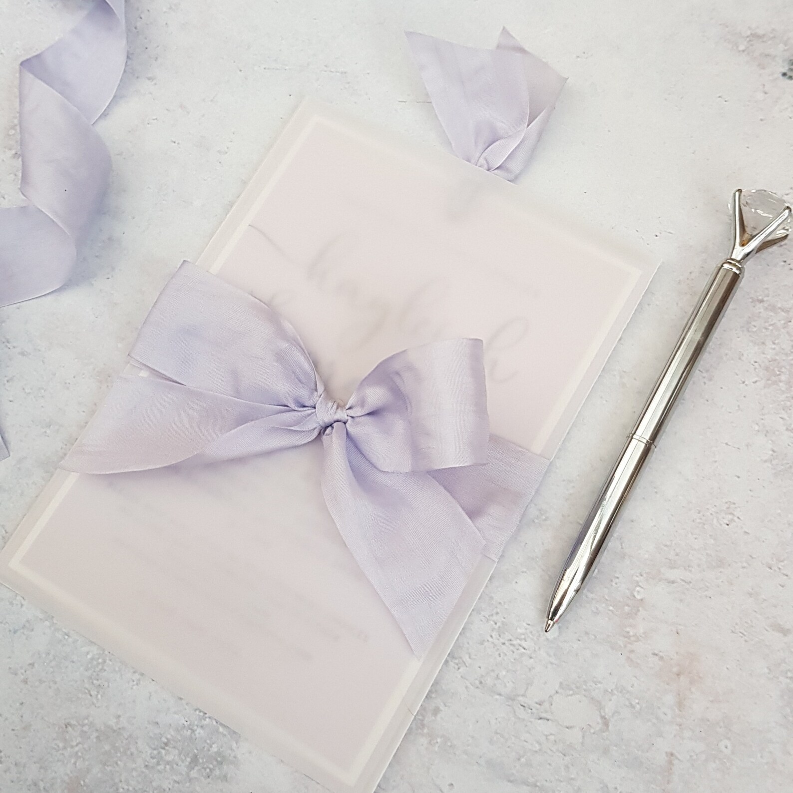 SAMPLE Vellum Sleeve Wedding Invitation with Hand Dyed Silk Etsy