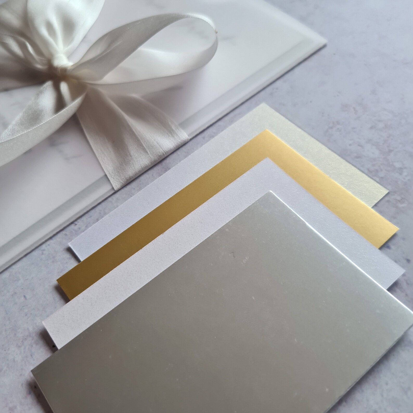 White Vellum Sleeve Wedding Invitation With Hand Dyed Silk Bow Etsy UK