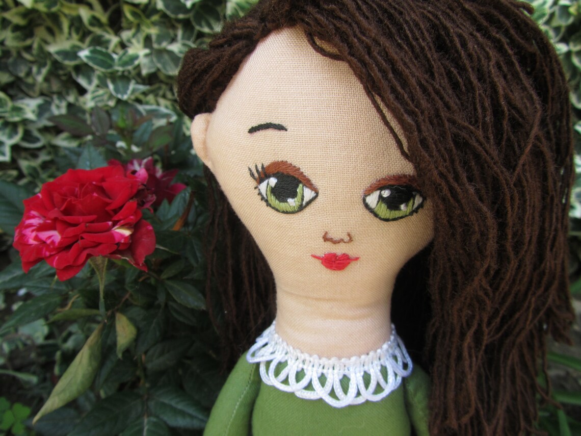 Hand Embroidery Doll Face PDF Tutorial For Childrens Toys Etsy