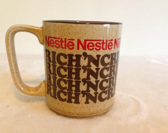 Vintage Nestle Rich'N Creamy Hot Cocoa Mug Cup Made in Japan