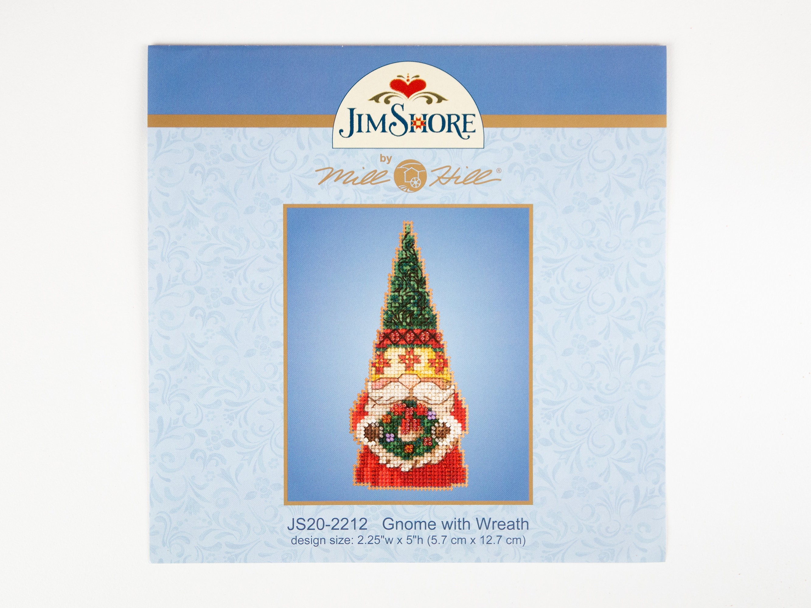 Santa with Cardinal Cross Stitch Ornament Kit Mill Hill 2019 Jim Shore JS201913
