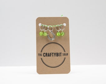 Horse shoe Stitch Markers for knitting,  knitting notions, set of 5