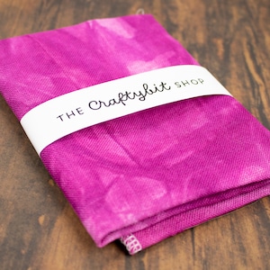 Amethyst - 32 Count Hand-dyed Linen 13x18&quot; for cross stitch and embroidery