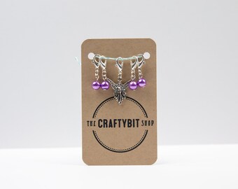 Angel, Stitch Markers for knitting or crochet, place markers, progress keepers, knitting notions, journal jewellery, set of 5