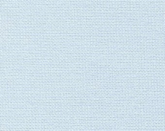 Light Blue - 32 Count Murano Lugana Evenweave - Continuous Cut of Fat Quarter (27"x18"), Half Yard (54"x18"), or One Yard Cut (54"x36")