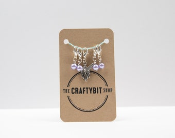Angel, Stitch Markers for knitting or crochet, place markers, progress keepers, knitting notions, journal jewellery, set of 5