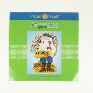 Olive Ernte Santas Mill Hill Kit, Kreuzstichpackung, Santas Serie, Kreuzstichpackung