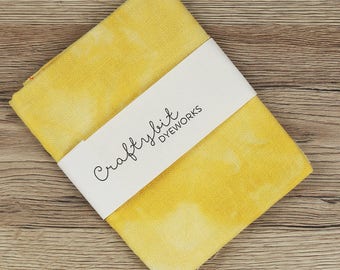 28ct Hand-dyed Glittery Zweigart Linen - Mustard