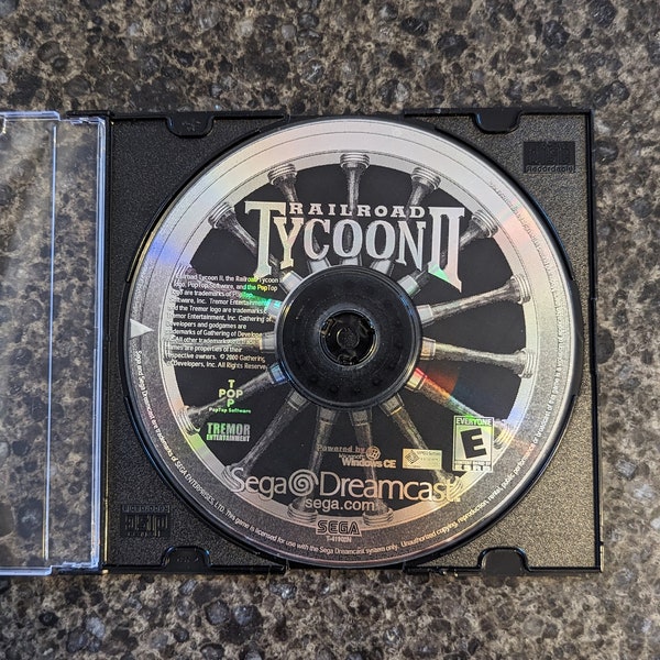 Authentic - Railroad Tycoon 2: Gold Edition - Sega Dreamcast - Game Disc Only