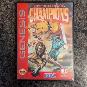 Authentic - Eternal Champions - Sega Genesis - Complete game includes case and manual
