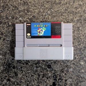 本物 - スーパーマリオワールド - スーパーファミコン エンターテイメント システム - SNES - ゲームカートリッジのみ