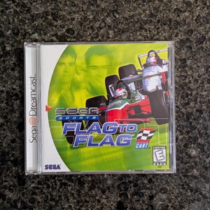 Authentiek – Sega Sports: Flag to Flag – Sega Dreamcast – Complete game met hoesje en handleiding