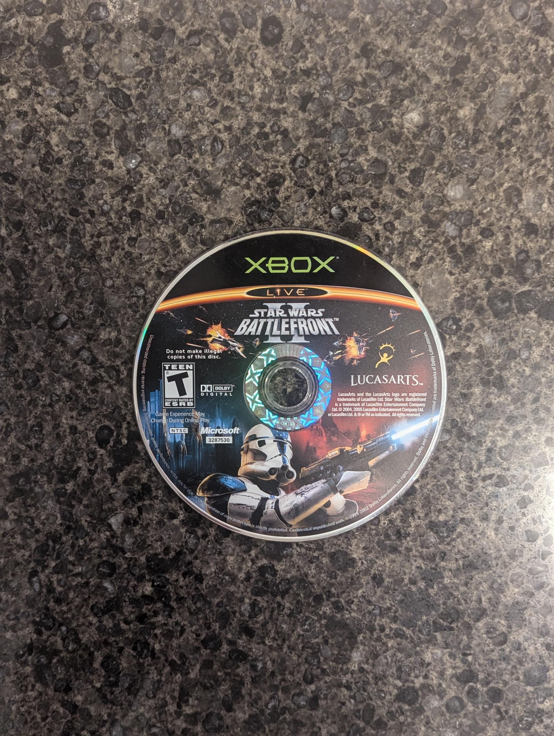 Authentic Starwars Battlefront II(2) Microsoft Xbox Original Xbox  Game Disc Only
