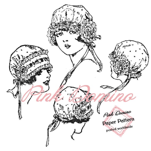 1920s Boudoir Caps BP9205 Bazaar Patterns Reproduction - Etsy
