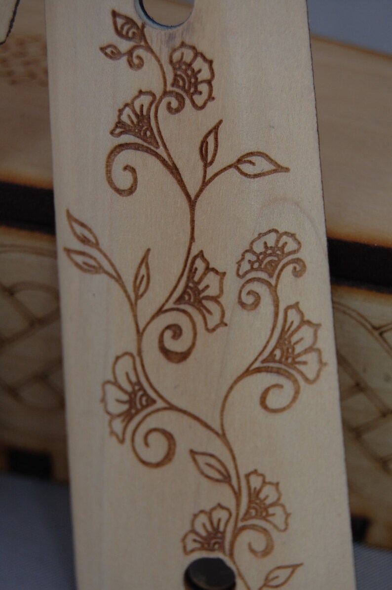 Flower engraved 1911 Grips Etsy