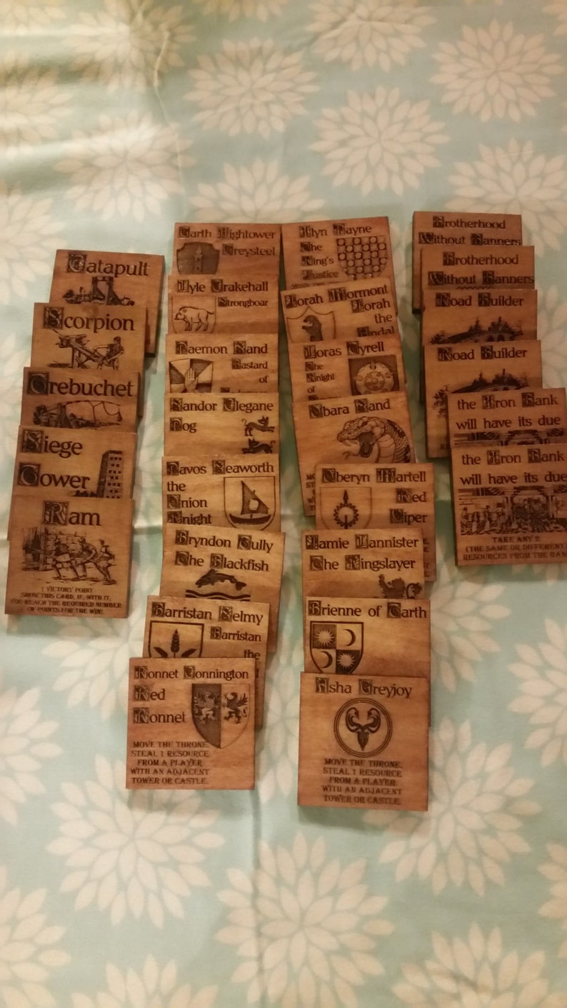 GAME OF THRONES Settlers of Catan Board Game Complete game ...